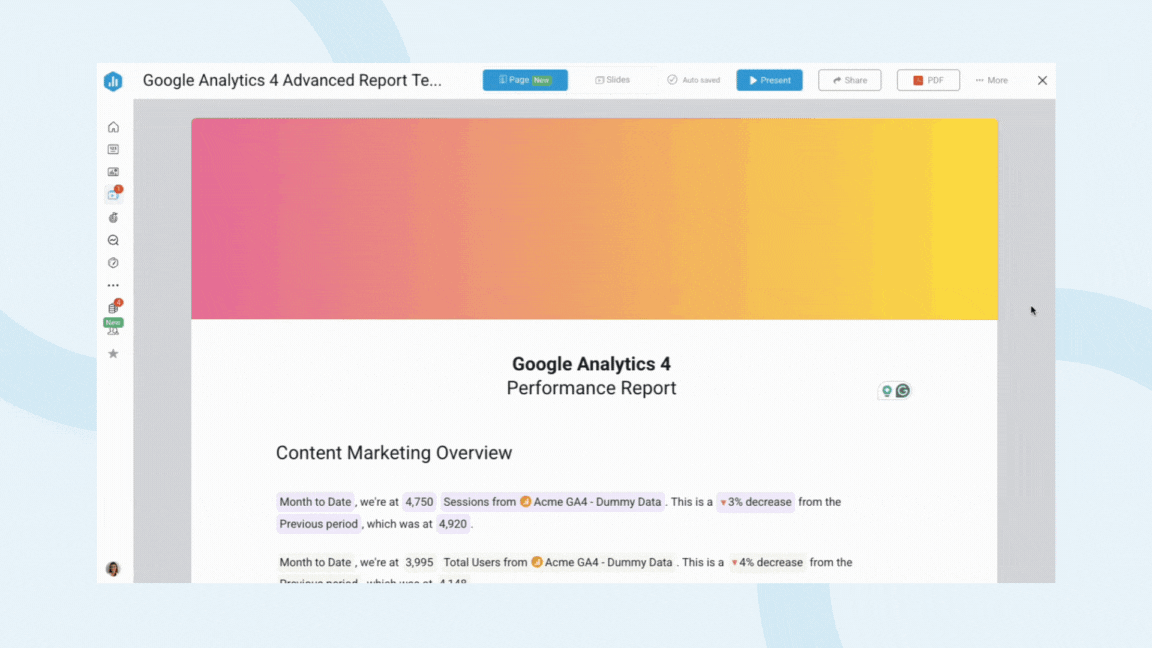Update The Date Range Of Your Report With One Click
