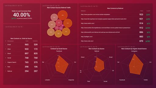 HubSpot Marketing Lead Source Dashboard