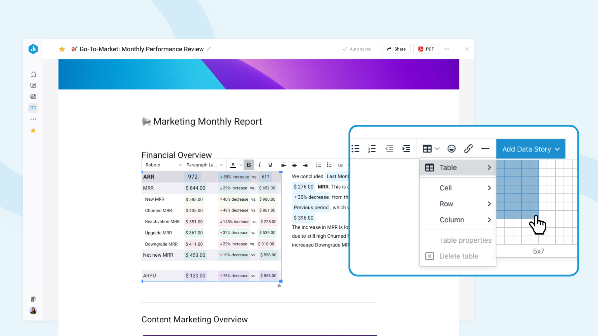 Structure and Style Reports the Way You Want