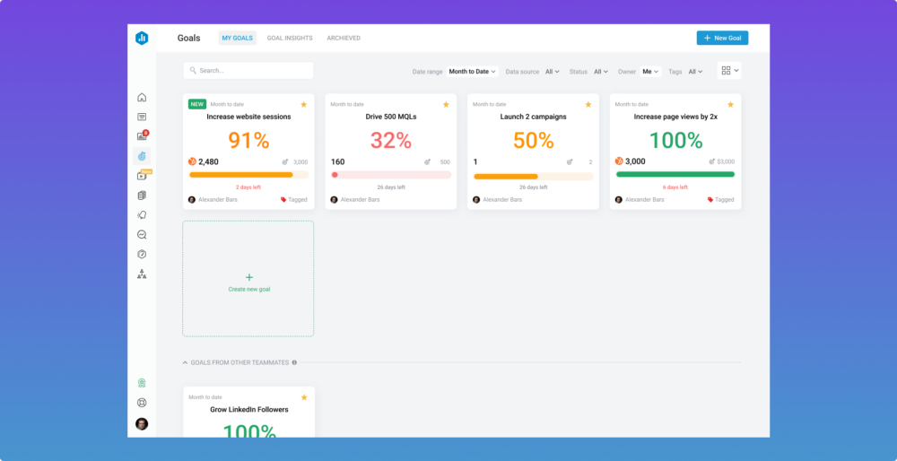 New in Databox: Track Success Your Way With More Flexible Goals