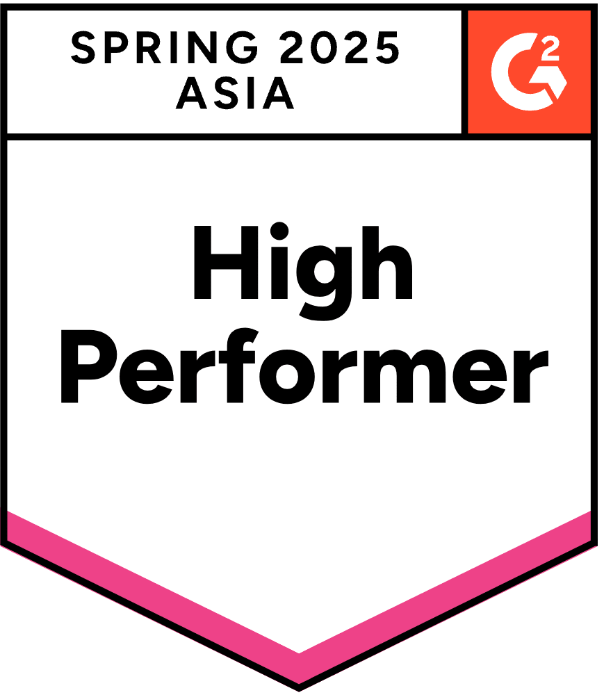 G2 Spring 2025 Asia High Performer badge