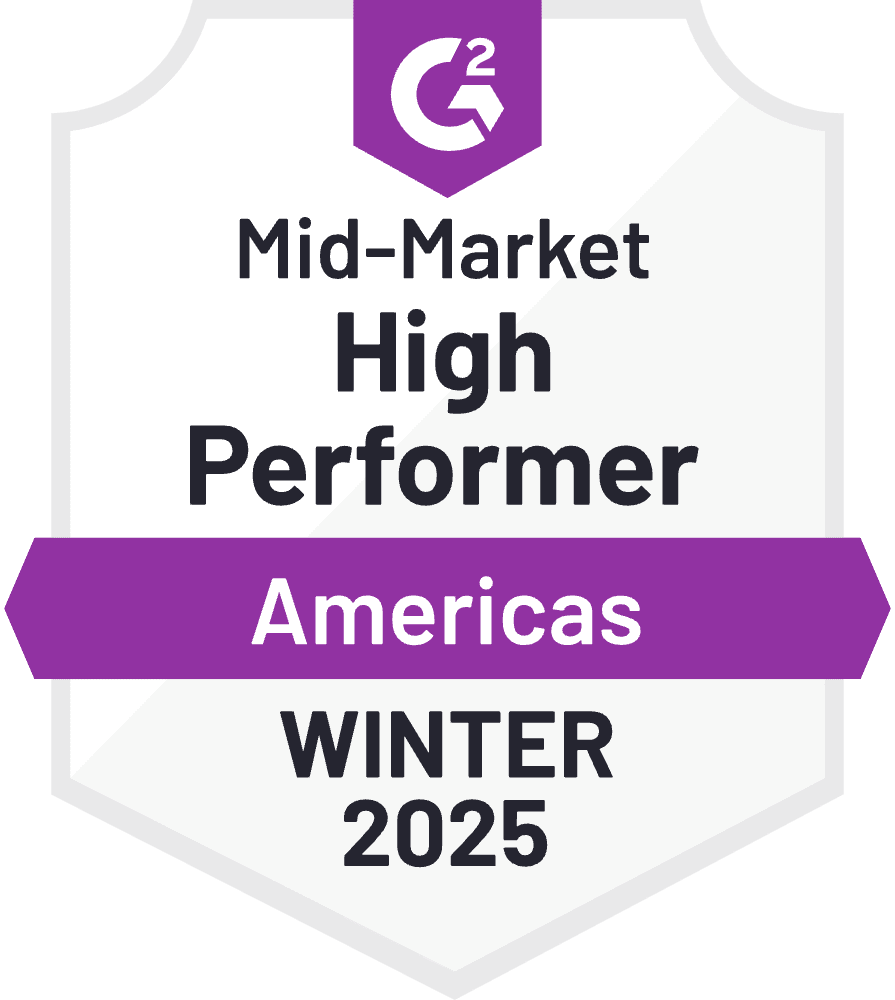 Mid-Market High Performer Americas Winter 2025 badge