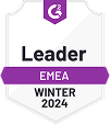 G2 Leader EMEA Winter 2024 badge